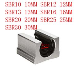 SBR10 SBR12 SBR13 SBR16 SBR20 SBR25 SBR30 Bloque de rodamiento de bolas lineales Tipo abierto Guía de riel de enrutador CNC SBR
