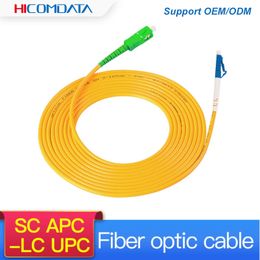 HICOMDATA SC/APC-LC/UPC 3M Simplex monomode cordon de raccordement à fibres optiques SC-LC 2.0mm 3.0mm FTTH câble de raccordement à fibres 1M 3M 5M 10M