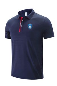 SC Bastia POLO chemises de loisirs pour hommes et femmes en été respirant tissu de maille de glace carbonique T-shirt de sport LOGO peut être personnalisé