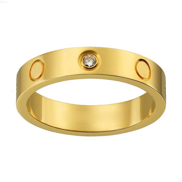 Sc nouvelle mode plaqué or en acier inoxydable bague de fiançailles Simple plaine broche anneau de mariage Couple anneau femmes hommes