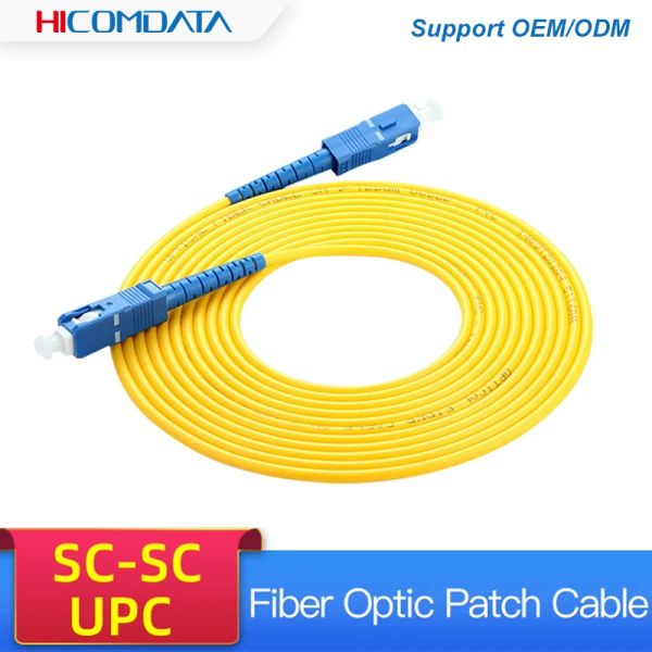 SC SC SingleMode Fiber Optic Patch Cable SC UPC SM 2,0 mm 3,0 mm 9 / 125UM FTTH Patch Fibre Cordon Optical Fiber Fiber 1M