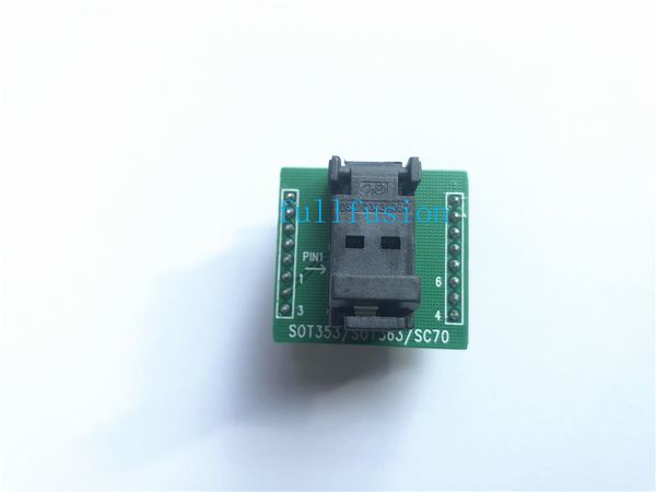 Test SC70-6 IC et gravure dans le pas de 0,65 mm de la prise SOT363-6 Taille de l'emballage de l'adaptateur de programmation 1,25 mm