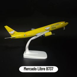 Schaal 1 250 metalen vliegtuigmodel Replica Mexico Airlines B737 Mercado vliegtuig luchtvaart miniatuur kunstcollectie Kid Boy Toy 240223