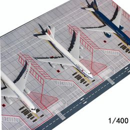 Modèle de piste d'avion de passagers d'aéroport, échelle 1/400, tablier de stationnement en PVC, affichage de scène d'avion, kits Diorama 1 pièces 240314