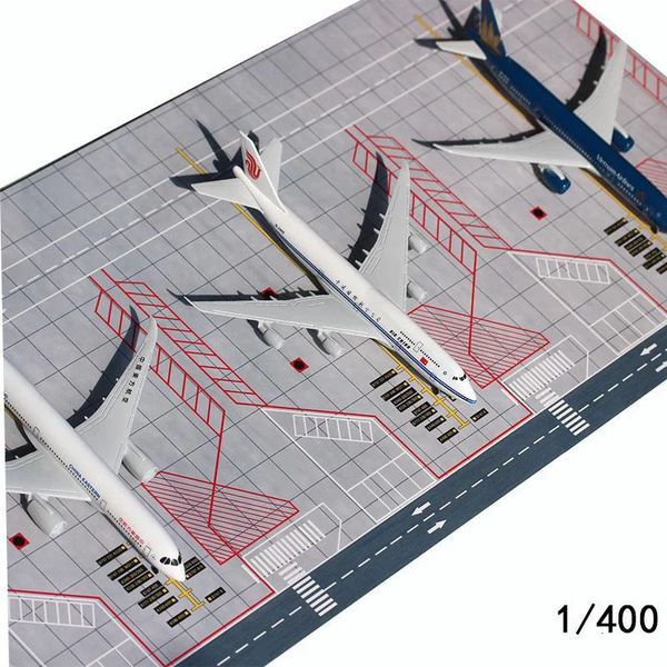 Escala 1/400, aeropuerto, avión de pasajeros, modelo de pista, delantal de estacionamiento de PVC, almohadilla, kits de Diorama de exhibición de escena de avión, 1 Uds. 240314