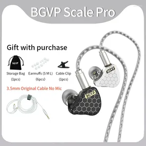 Scale Pro HIFI Wired In Ear Oortelefoon 1DD 1BA Hybride Drivers Bass Hoofdtelefoon Monitor Met Microfoon Afneembare Audiokabel