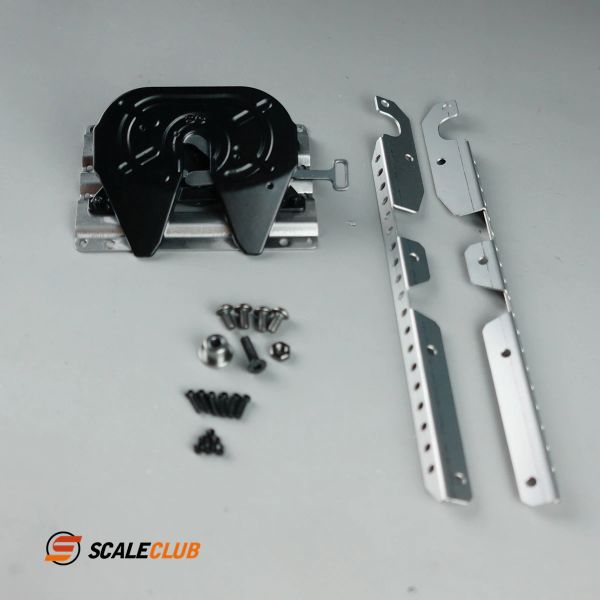 Scaleclub 1:14 Tracteur Métal Fifth Wheel Gringing Disc Base Ensemble adapté au modèle de camion lesu Tamiya