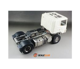 Scaleclub modelo 1/14 para chasis de camión de remolque Scania, Metal completo para Tamiya Lesu para Man Actros Volvo, piezas de coche