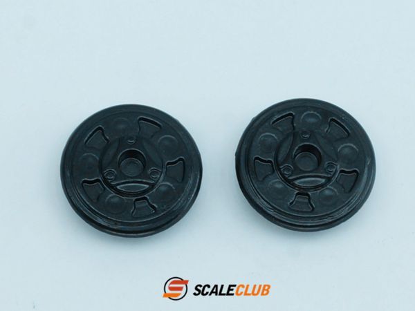 Scaleclub modelo 1/14 eje trasero cubierta de cabeza de eje de Metal para Tamiya Lesu para Scania Man Actros Volvo piezas de coche Rc camión remolque