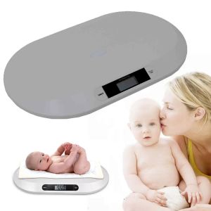Básculas Báscula electrónica para bebés de 44 libras Báscula de pesaje infantil inteligente Pantalla digital LCD Peso electrónico 20 kg / 44 libras