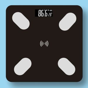 Échelles Bluetooth Smart Rains de salle de bain Scale de plancher corporel Scale de graisse corporelle numérique Moniteur automatique Poids corporel avec APP Fitness Health Scale