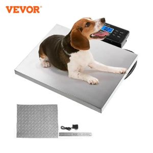 VEVOR 440/880/1100Lbs balance numérique pour bétail grande balance vétérinaire pour animaux de compagnie plate-forme en acier inoxydable choisir balance d'expédition postale Ronic