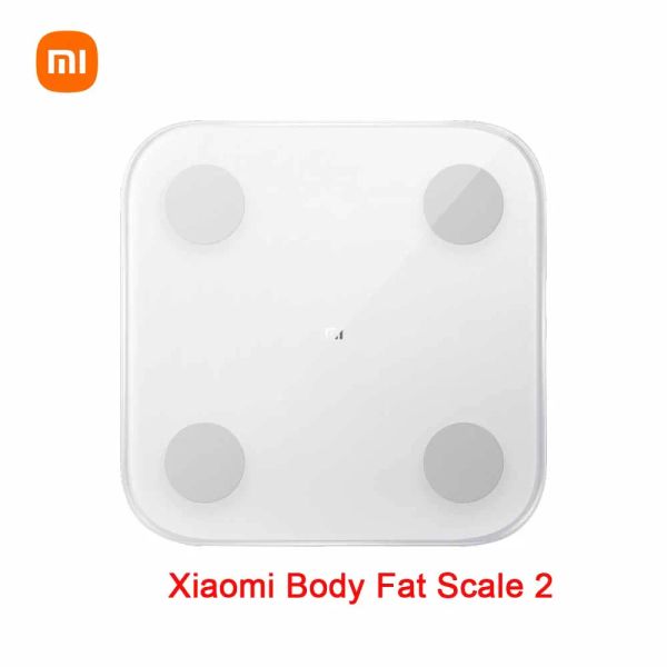 Básculas Xiaomi Mi Smart Body Fat Scale 2 Bluetooth 5.0 APP Monitor Pantalla LED Báscula digital de composición corporal funciona con la aplicación Mi Fit