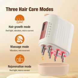 Hoofdhuid applicator vloeibare kam voor haargroei serumolie nourish mini draagbare haarwortels massage medicijn kam comb Hair Head Massager 240226