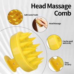 Brossage de masseur de cheveux du cuir chevelu RELAT SCRACKER Les cheveux lavage de peigne de peigne Spa Masage Tool Baignoire Douche de baignoire Silicone Brosse