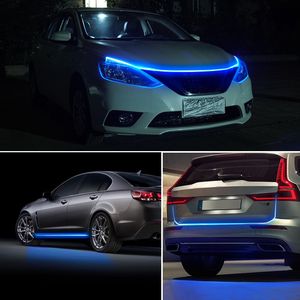 Luz LED para capó de coche con arranque de escaneo, luz decorativa cortable con actualización de faro delantero modificado automático