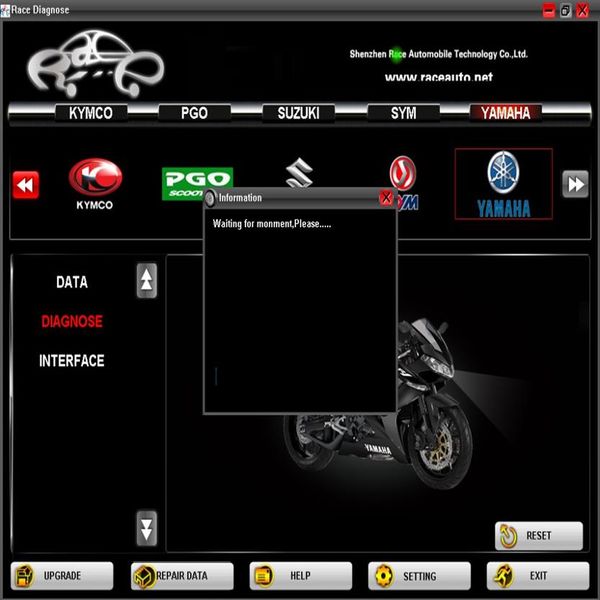 Scaner motocicleta escáner carrera rmt-1 6in1 motor herramienta de diagnóstico reparación para Y-amaha SYM KYMCO SUZUKI HTF PGO3192