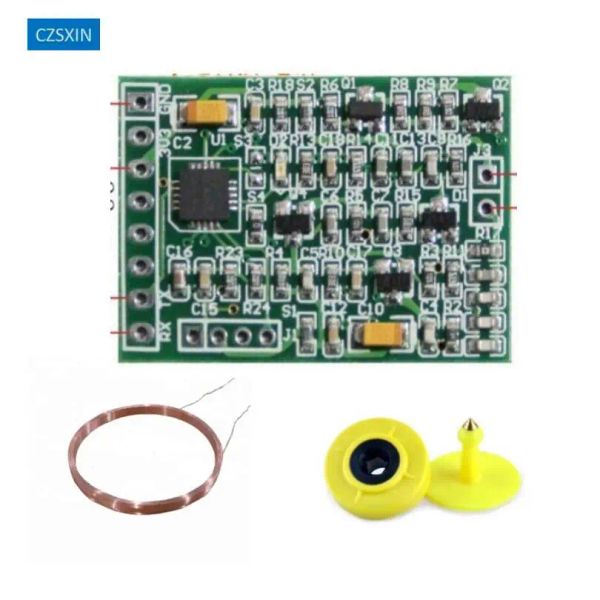 Scanners 134.2 kHz module de lecteur RFID ISO 11784 module de lecteur d'antenne de bobine de câble de fil de cuivre fin EM4305 étiquette d'oreille RFID Microchip Pet Scanner