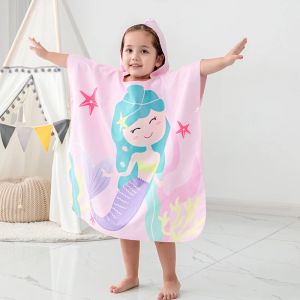 Scanners 2022 Girl Mermaid 210 jaar Kinderzand mantel Baby zwembad Beach Zwem afdrukken Zonnebrandcrème Antiultraviolet badkamerapparatuur