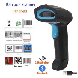 Scanners 2D Barcode Scanner Wireless Bluetooth Portable Handheld 1D/2D QR Code Reader Quick Identificeer Bar Code CMO's voor Retail Warehouse