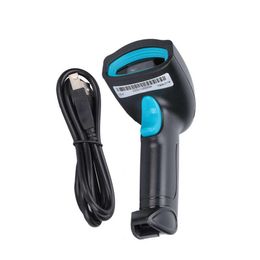 Scanners Barcode Reader Handheld USB Barcode Scanner avec une batterie de 2000mah pour le supermarché pour l'entrepôt pour le magasin