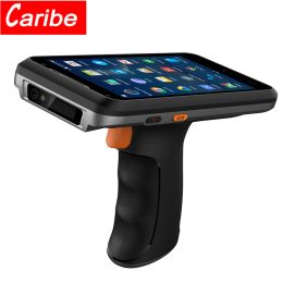 Escáneres Caribe Barcode Scanner PDA GRIP Terminal de largo alcance UHF RFID Reader Data Recopilador con mango de pistola