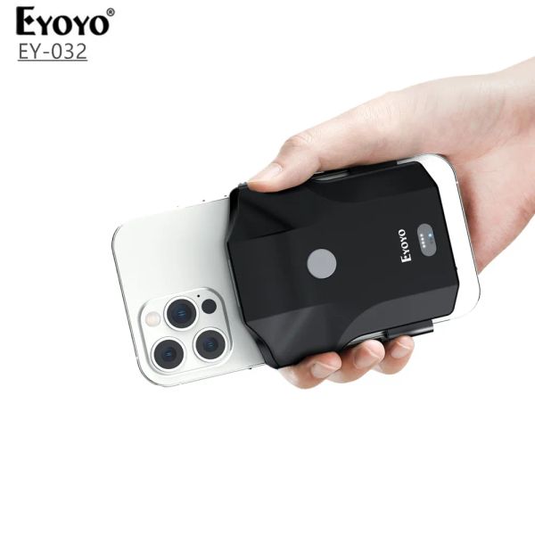 Scanners Eyoyo EY032 Bluetooth Wireless 2D Barcode Scanner Portable Back Clip Qr Bar Code Reader Read de la prenda de los pagos móviles
