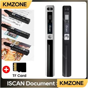 Scanners Iscan A4 Scanner portable Mincument Po Book Jpg Format PDF Scanner portable 300/600/900 DPI avec 32G TF-Card Drop Delivery C Otlpd