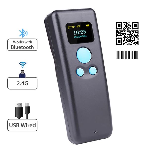 Scanners M8L Portable Wireless Barcode Scanner et M8D Mini Bluetooth 1D / 2D QR Bar Code Reader pour iOS Android iPad PDF417