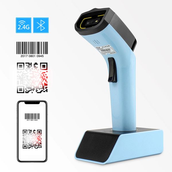 Scanners netum 2D Barcode scanner Bluetooth Bluetooth Automatic Wireless QR Barcode lecteur