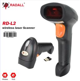 Scanners Rd Radall Bluetooth Wireless 1D 2D Barcode Scanner Handheld Portable Code Bar Code du lecteur Prise en charge de l'inventaire WIN / PO