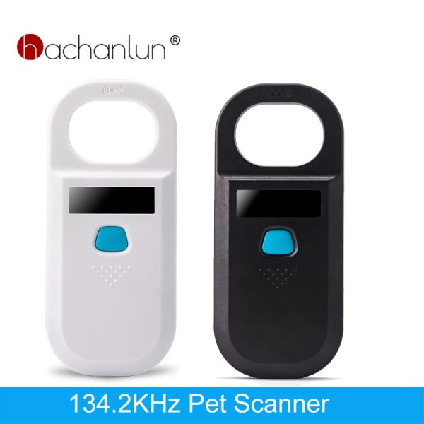 Scanners RFID Pet Smart Chip Reader 134.2 kHz Animal Tag Glass Tube ISO11784 / 5 SCANNER FDXA / B CAT DOG RABBIT HANDELD USB Programme