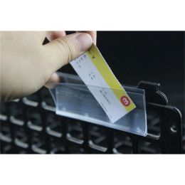 ESCANTERS Autoadhesivo Data Strip Strip Soporte Estante de la etiqueta Precio de visualización Etiqueta del escáner Nombre del ferrocarril Card de la tarjeta Pantalla de precio