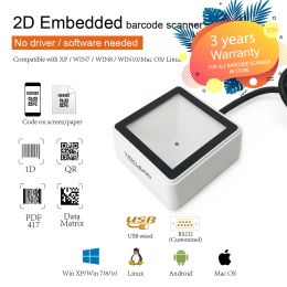 Scanners Teklead Embedded 2D Barcode Scanner Module Wired USB Mini Grootte 1D QR Code Reader eenvoudig te installeren