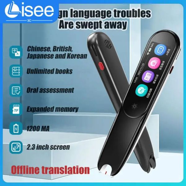 Scanners x1portable Pen Scanner Languages Offline + Traduction WiFi Pen Smart Scanning Traduction Sty Suit for Business Travel Abroad2023