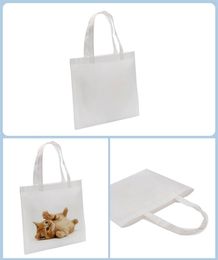 Scannen 10 stks/veel leeg niet -geweven stoffen tassen pakket voor sublimatie afdrukken door platte warmtepers diy 38x40.6 cm