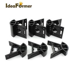 Scanning 6pcs/set reprap kossel hoeken plastic montage frame hoektx delta 3 grote bodem+3 kleine top 2020 extrusies hoekpunt 3D -printeronderdelen