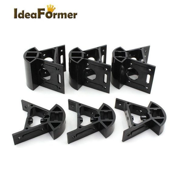 Escaneo 6pcs/establecer las curvas de Kossel Kossel Marco de montaje de plástico Vertex delta 3 Bottom Big Bottom+3 Pequeñas Extrusiones Extrusiones Vértice 3D Parts Parts