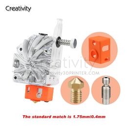 Scannen ender3 Korte afstand afdrukken 3D -printeronderdelen NfWind V6 Bowden Double Gear drive extruder met spuitmeel keel