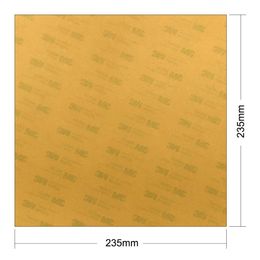 Scanning Energetic PEI Ultem1000 feuille 235 x 235 mm 3D Imprimante Build Surface de 0,2 mm d'épaisseur avec 3M 468MP Adhésif pour le lit chaud Ender3