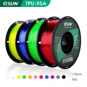 SCANEN ESUN Flexibele TPU -filament 1,75 mm TPU 95A 3D -printer Filament 1kg 2,2 lbs Spool 3D -printmateriaal voor 3D -printers en 3D -pen