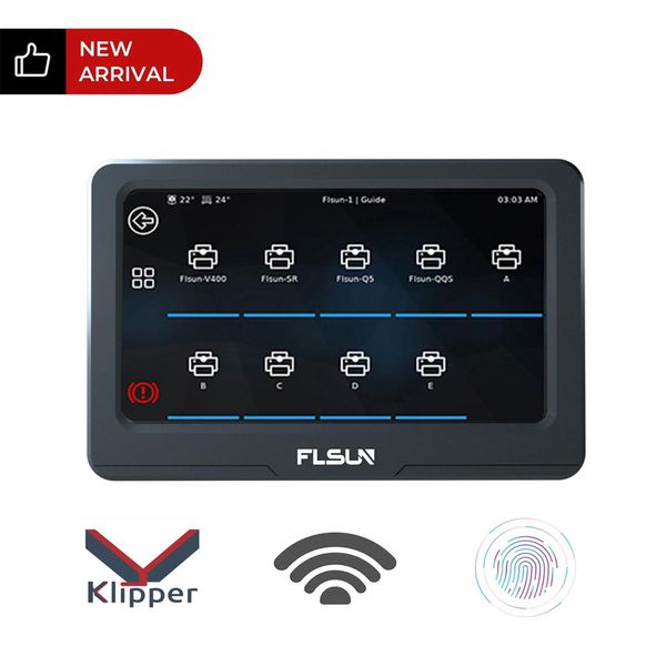 Escaneo Flsun Speeder Pad 7 pulgadas 1024*600p Pantalla táctil Pad 3D Pad WiFi Impresión de alta velocidad con firmware de Klipper para impresora 3D FDM