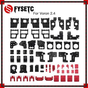 Scannen fysetc voron 2.4 3D printer upgrade aluminium legering frame bedrukte onderdelen kit cnc bewerkte metaal vol onderdelen