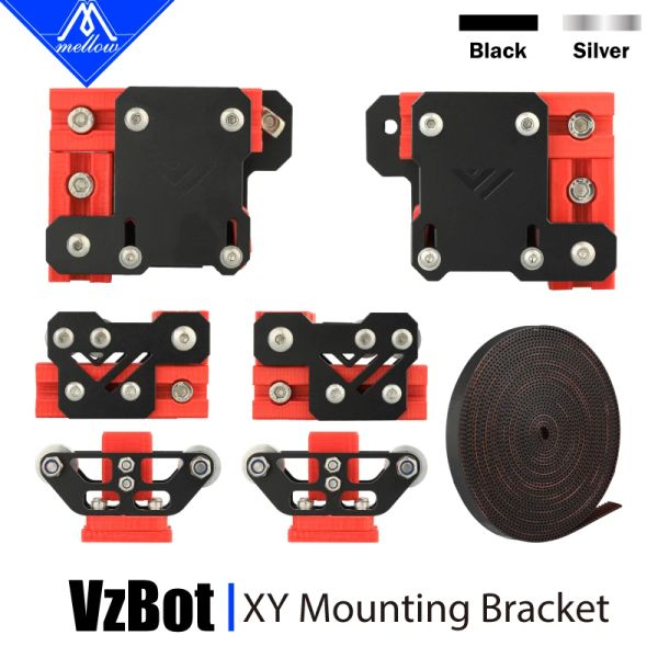 Escaneo Mellow preassembrado CNC VZBOT 330 Kit de montura XY de aluminio 5M Gates Cinturón Tornillero de titanio para una impresora 3D de alta velocidad ultra alta