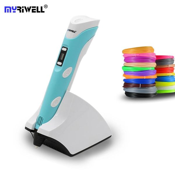 Scanning Myriwell 3d stylos 4e génération 3.7V 1500mAh Charge sans fil DIY Printer 3D Printer For Kids Cadeaux les plus avancés intelligents