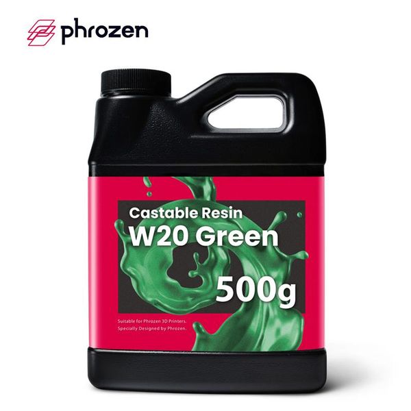 Scanning Phrozen Resin Coulable W20 Green Utilisation pour l'imprimante LCD en résine de bijoux imprimé