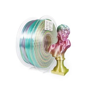 Scanning Silk PLA Rainbow 3D Imprimante Filament de 1,75 mm Rich Rich Rich Luster 3D Matériaux de pection comme Multicolor Ramdon Print Material