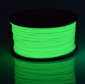 TPU de escaneo que brilla en la oscuridad de 1.75 mm de impresora 3D Filament Material de sublimación luminosa para la impresión 3D GLOW