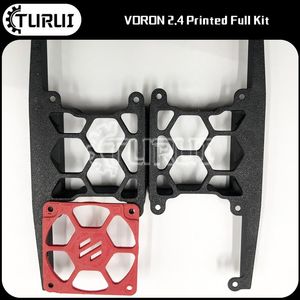 Scanning Turui Voron 2.4 Gedrukte onderdelen Volledige kit V2 4 3D Printer Plastic High Strength Polymake ABS Filament 2.4r2 StealthBurner