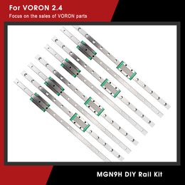 Scanning Voron 2.4 Imprimante 3D Rail linéaire MGN9H Kit de rail DIY 250/300/350 mm Build de haute qualité Linear 8PCS / Lot